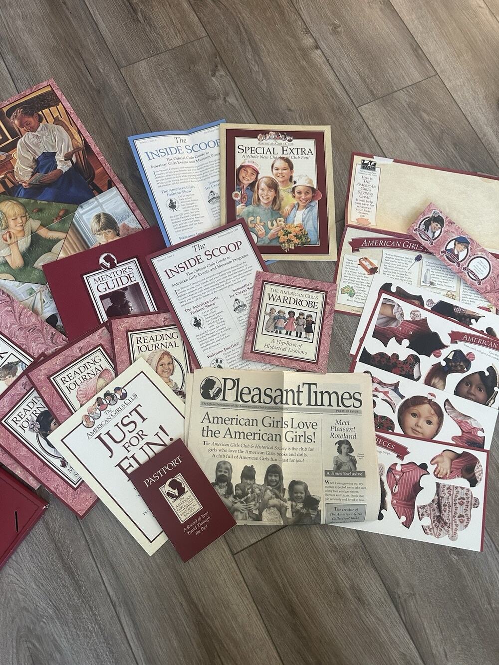Pleasant Company American Girl's Club & Historical Society Packet NO BRACELET
